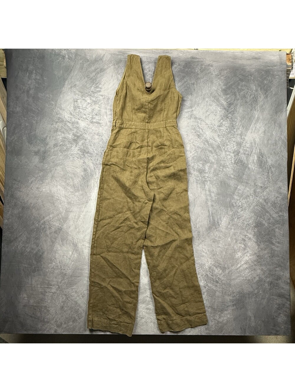 Faherty Women’s 100% Linen Alina Sleeveless Jumpsuit Size 2 - Picture 3 of 7